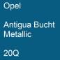 Preview: Opel, Antigua Bucht Metallic, 20Q.